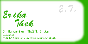 erika thek business card